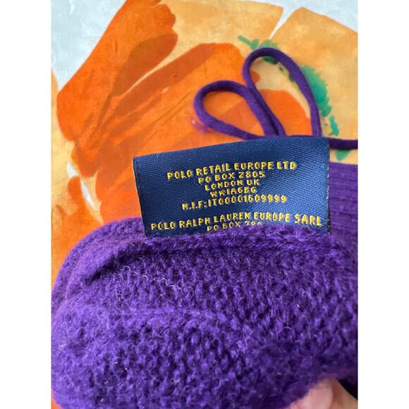 Ralph Lauren Rugby Purple Cable Knit Halter Top Sweater Women’s M - Picture 5 of 5